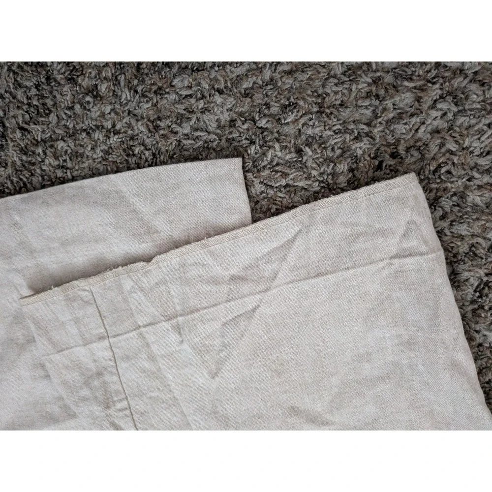 Banana Republic Linen Blend Wide Leg High Waist Paints Women's Size 12 Beige‎
